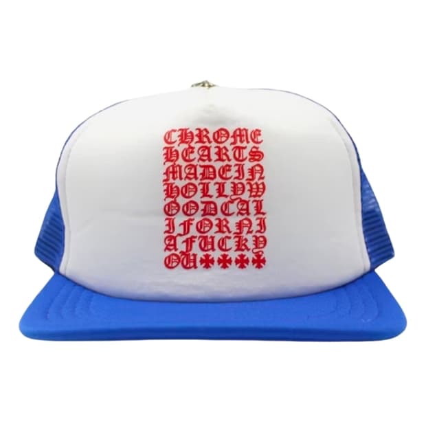 크롬하츠 아이차트 트러커햇 블루 화이트