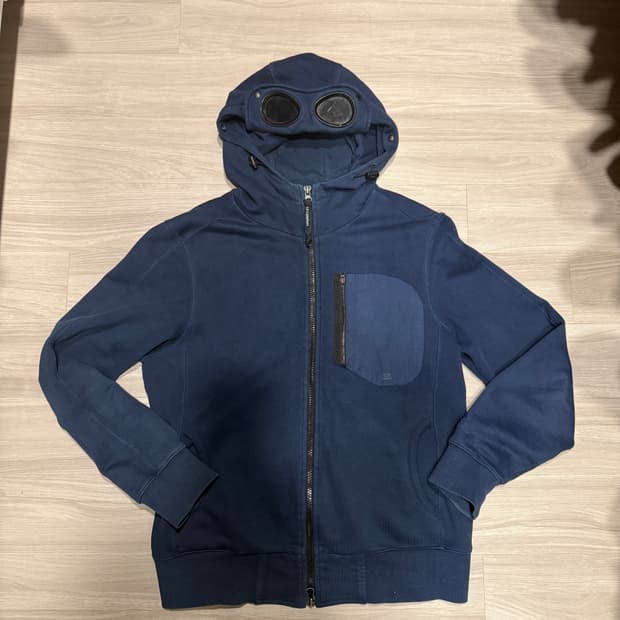 정품 cp컴퍼니 고글 후드집업