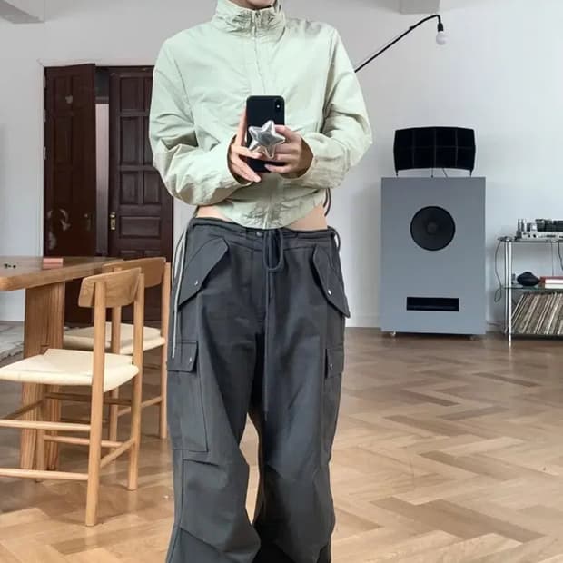 릿킴 파라슈트 카고팬츠 차콜