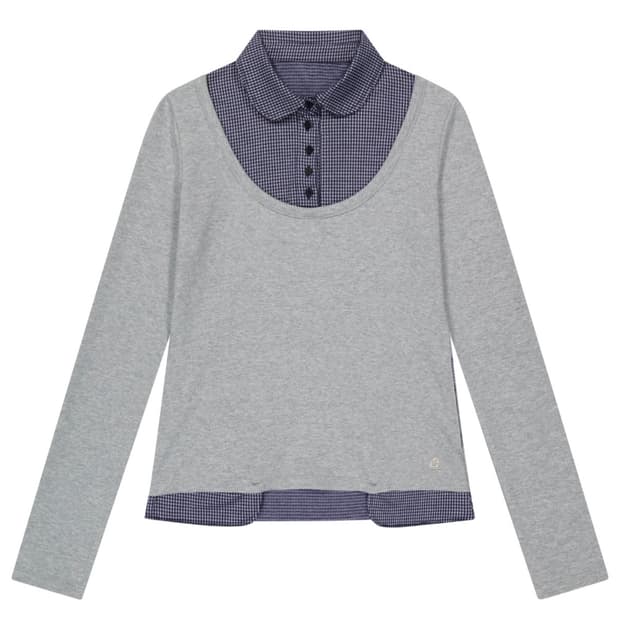 reversible collar longsleeves melange gr