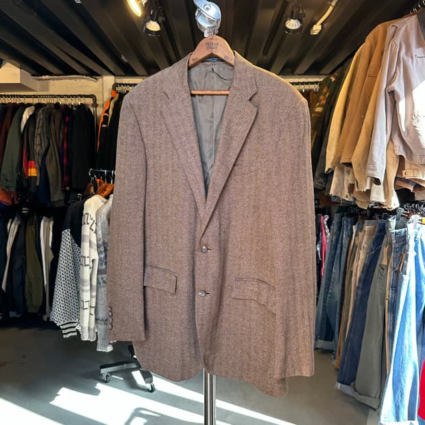 폴로 랄프로렌 울 트위드 자켓 made in italy