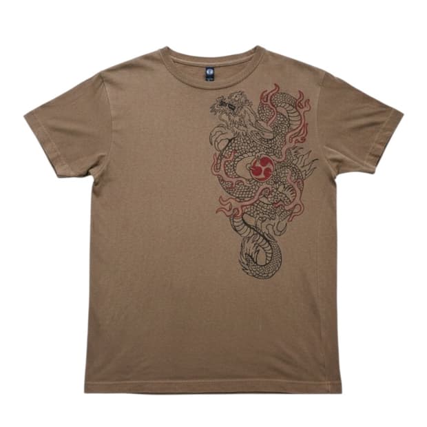 OLDMILLS Dragon Printng Half Sleeve - M