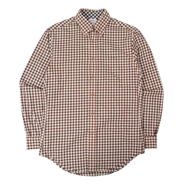브룩스브라더스 브라운 체크 셔츠