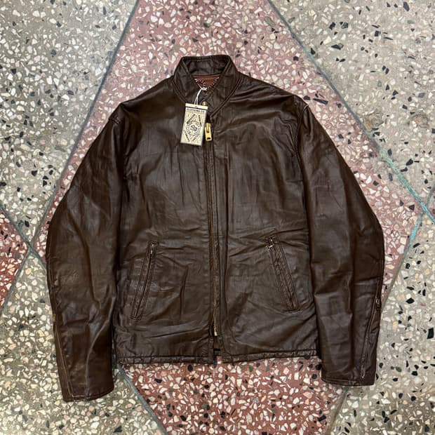 70s 브라운 싱글라이더 자켓 (40)