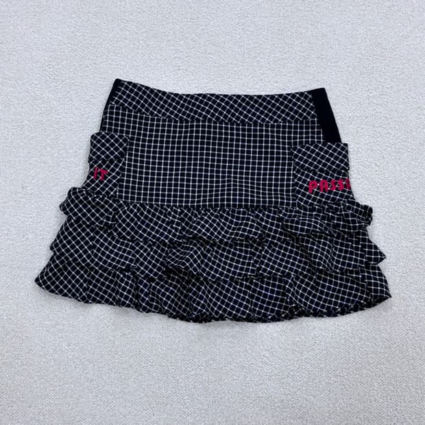 MED 파사디골프 체크 미니스커트 0316E