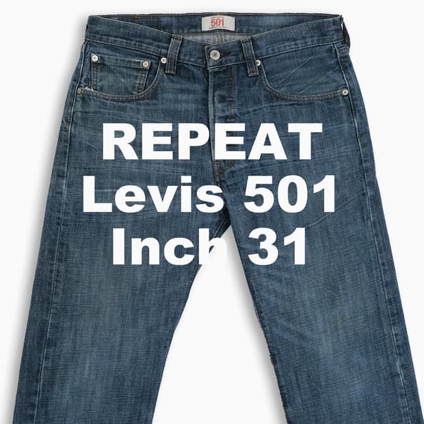 빈티지 리바이스 501 진청 31 인치 LV50132446