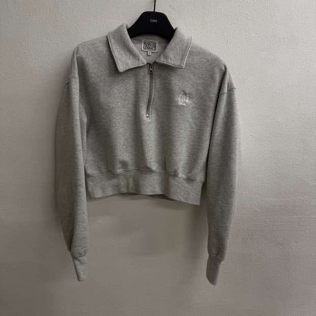 마리떼프랑소와저버 반집업 크롭 맨투맨 (S)