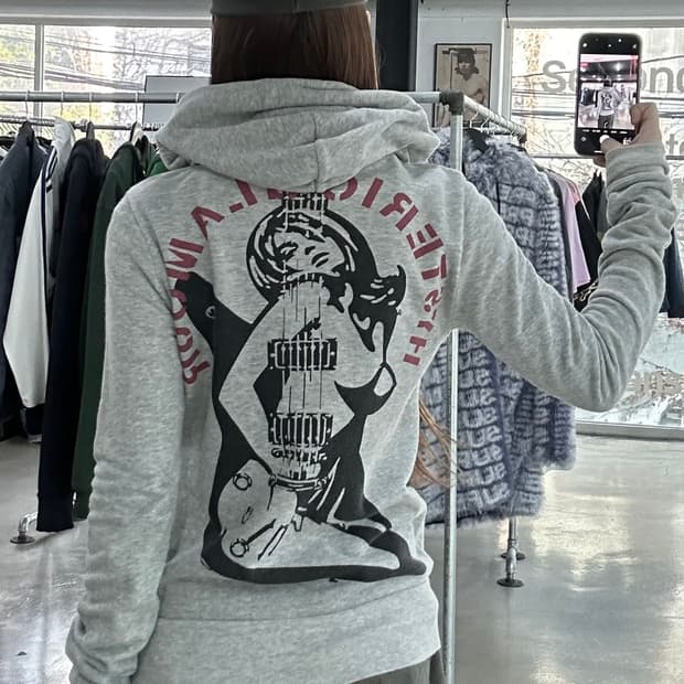 히스테릭글래머 히스걸 Detroit 빅로고 후드집업