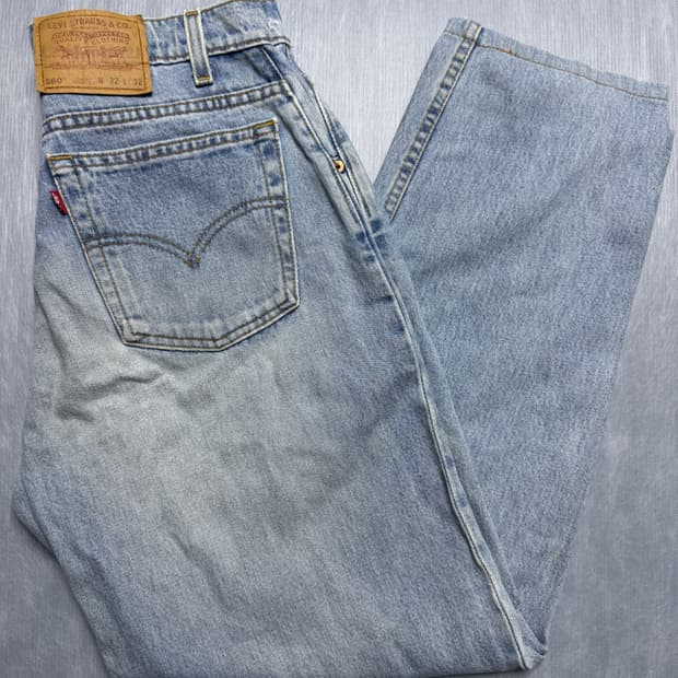 리바이스 560 루즈핏 데님바지 Made in USA