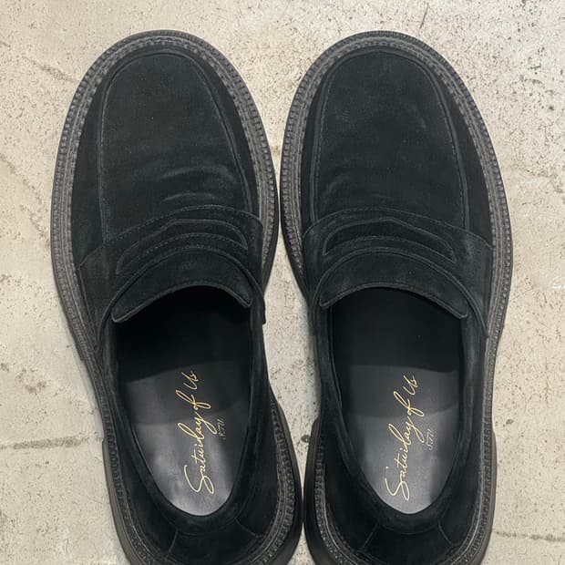 [43]stu 에스티유 스웨이드 블랙 로퍼