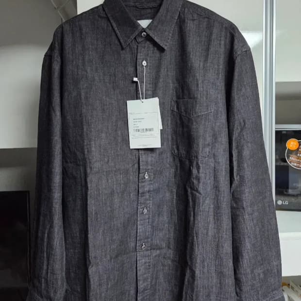 새상품) 인더로우 데님셔츠 블랙 4사이즈