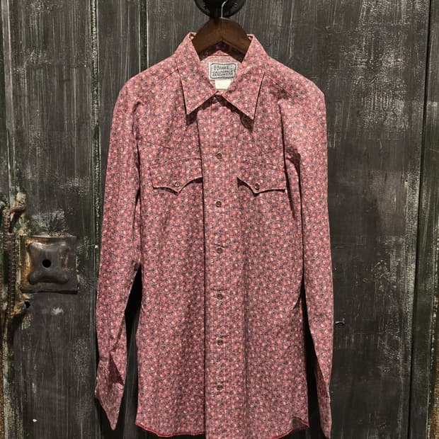 70s Floral Western Shirt / made in U.S.A