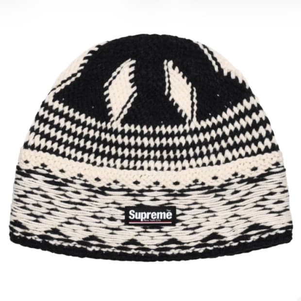 슈프림 다이아몬드 비니 블랙 - 24FW