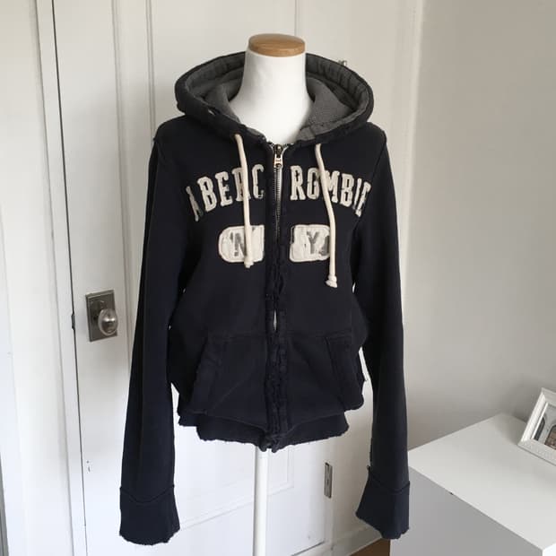 아베크롬비 빈티지 네이비 후드집업