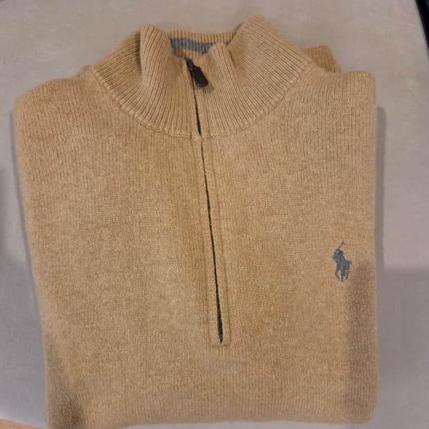 폴로 랄프로렌 울캐시미어 반집업 니트 스웨터