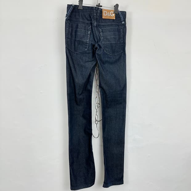 Dolce & Gabbana 2000s Raw Slim Denim Pan