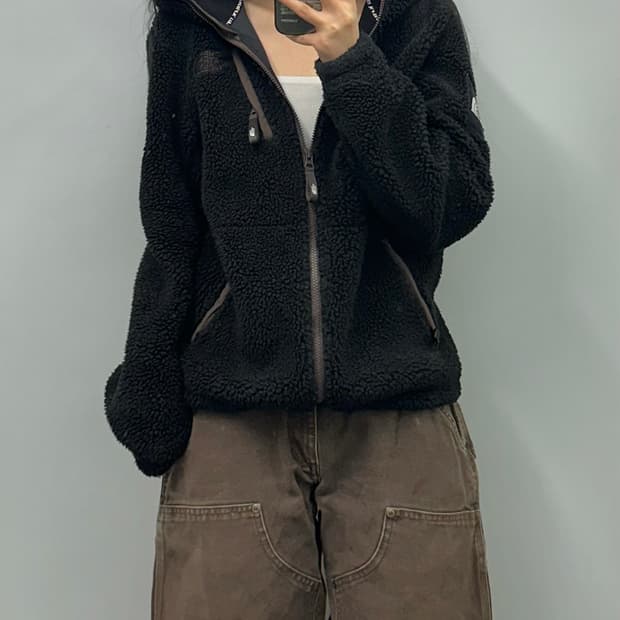 노스페이스 신형 블랙 뽀글이 쉐르파 자켓