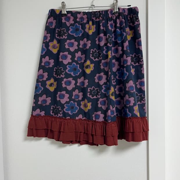 꼼데가르송 플라워 스커트