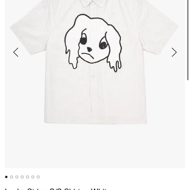 로어즈 Lucky Stripe S/S Shirts - white S