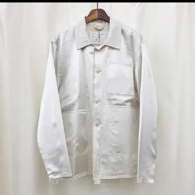 카미엘 포트젠스 실크 캔버스 자켓 