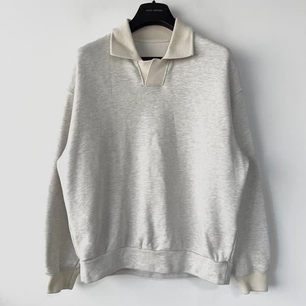 타임옴므 블록 칼라 스웨트셔츠