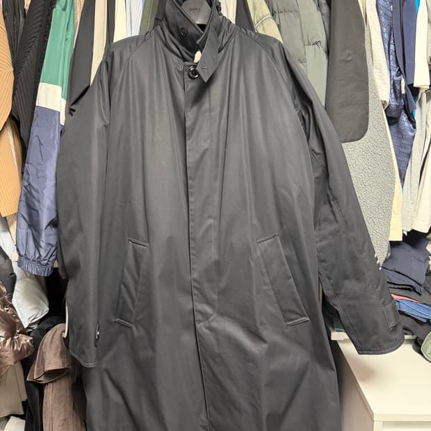 [3] 몽클레어 x 프라그먼트 백스테이지 롱 코트 패딩 블랙