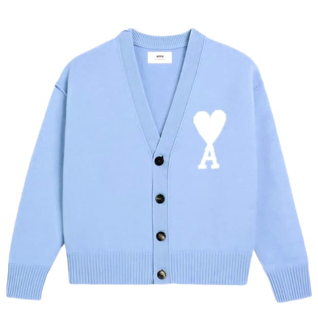 {새상품} AMI 아미 빅하트 울 가디건 [XL]