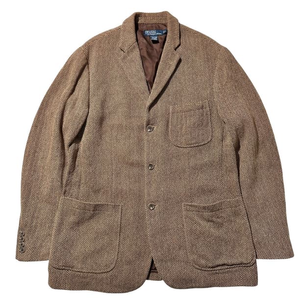 폴로 랄프로렌 헤링본 싱글 3B 블레이저 자켓 스포츠코트