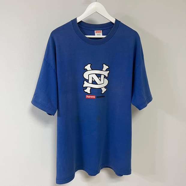 슈프림 07AW 네이버후드 NS로고 티셔츠 블루
