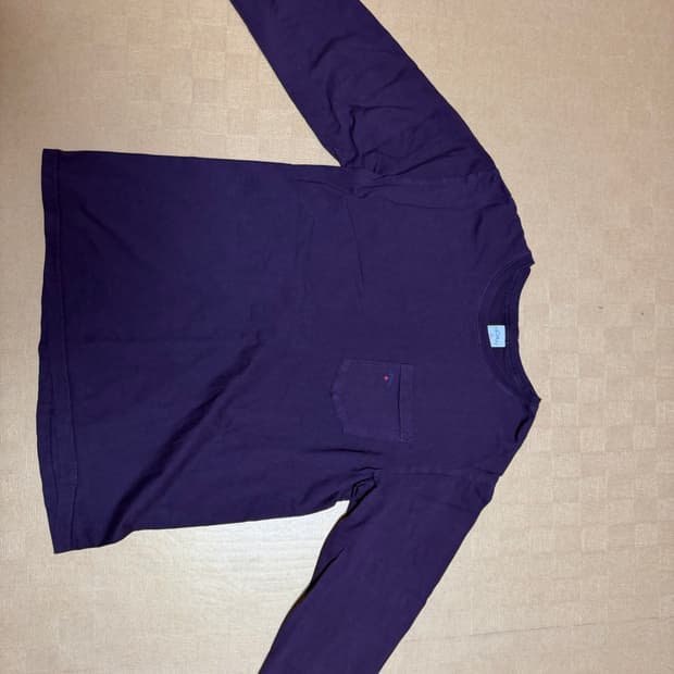 노아 포켓 롱슬리브 버건디