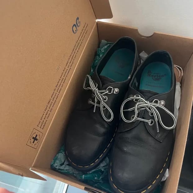 닥터마틴x디네댓 1461 왁스드 풀 그레인