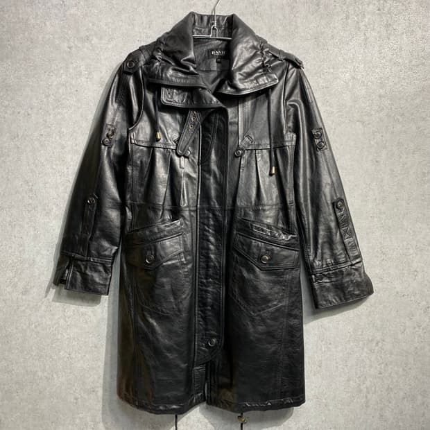 [M] G.V Jeans 우먼스 양가죽 레더 코트