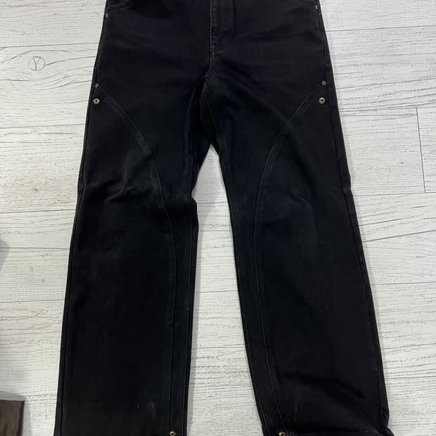 앤더슨벨 블랙 데님 팬츠