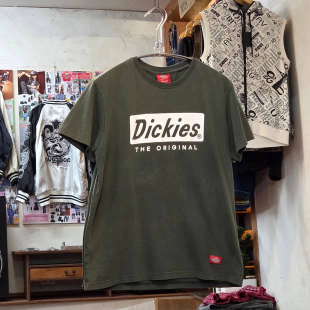 디키즈 카키 빅 프린팅 반팔