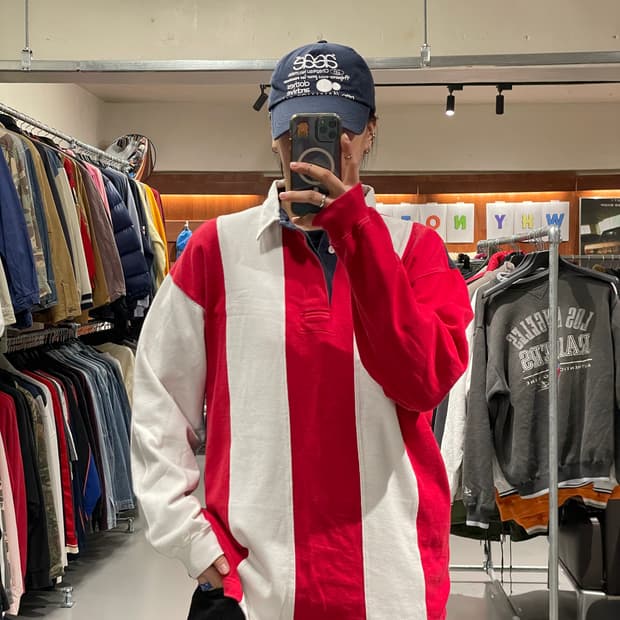 빈티지 럭비티셔츠  