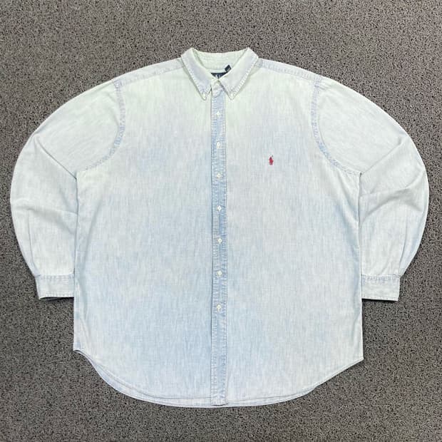 PoloRalphLauren 오버 워싱데님셔츠