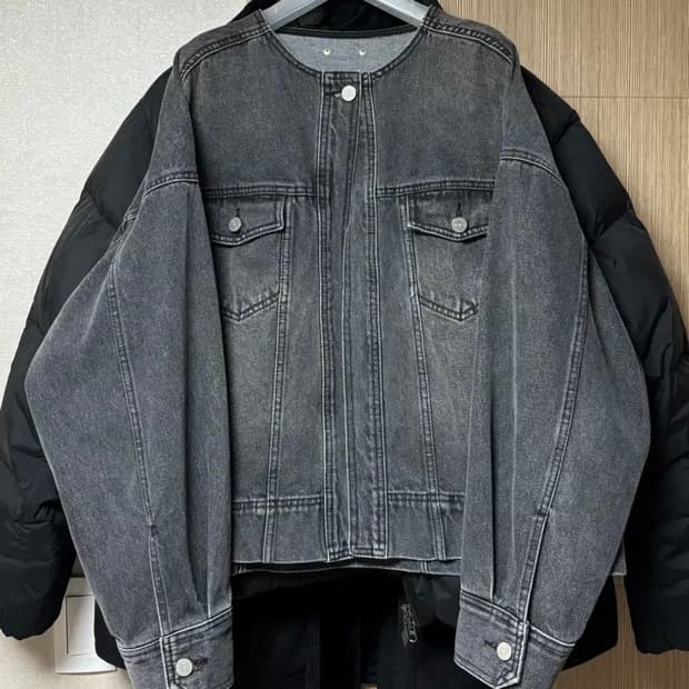 트리밍버드 원 버튼 데님 셋업 구버전