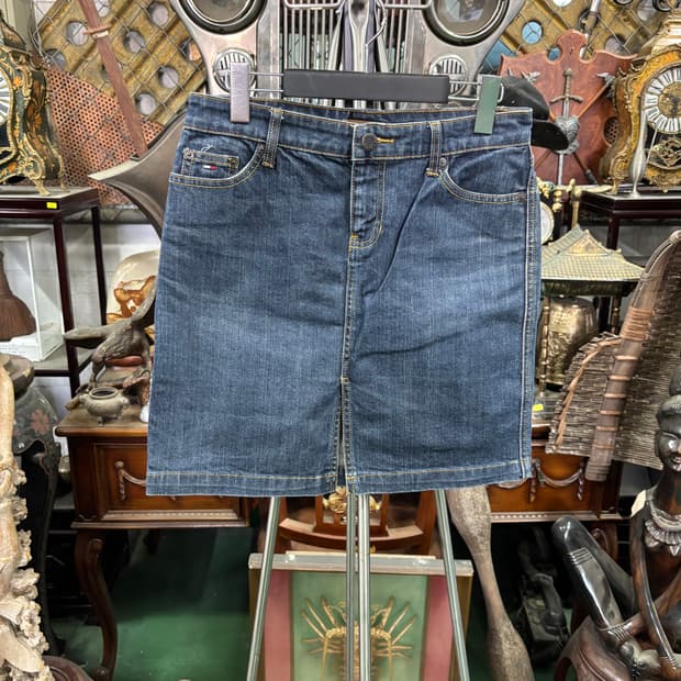 타미진스(Tommy Jeans) 중청 데님 미니 스커트