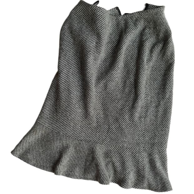 Grey Herringbone Skirt 그레이 헤링본 스커트