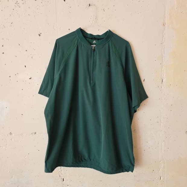 아디다스 그린 반팔 아노락 바람막이 져지 ~2xl
