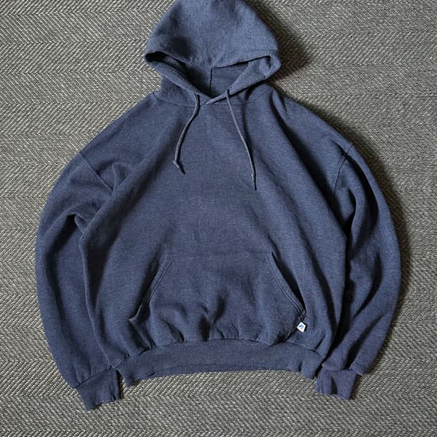 00s 러셀 애슬레틱 블랭크 스웻 풀오버 후디 (105-110)