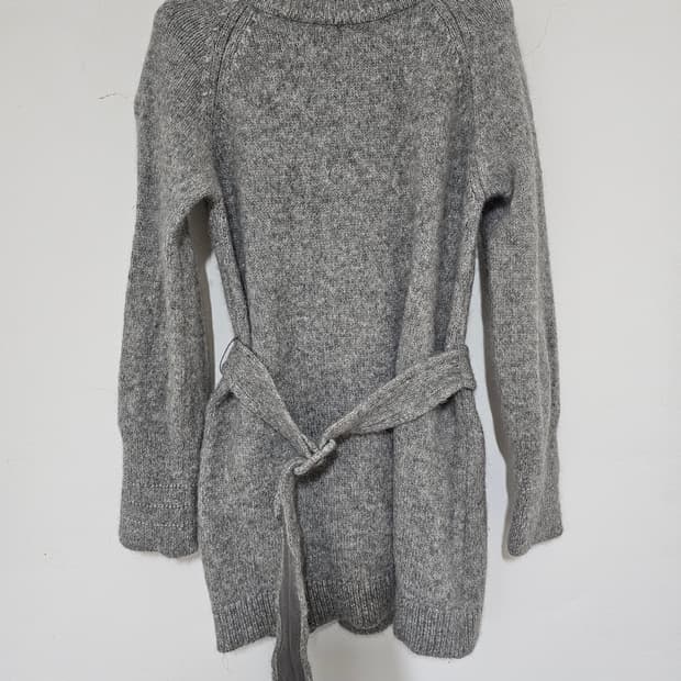 레니본 알파카 그레이 벨트 니트 85. (55.)  상태a급