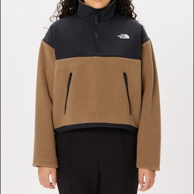 노스페이스 크롭 플리스 자켓 아노락 M사이즈