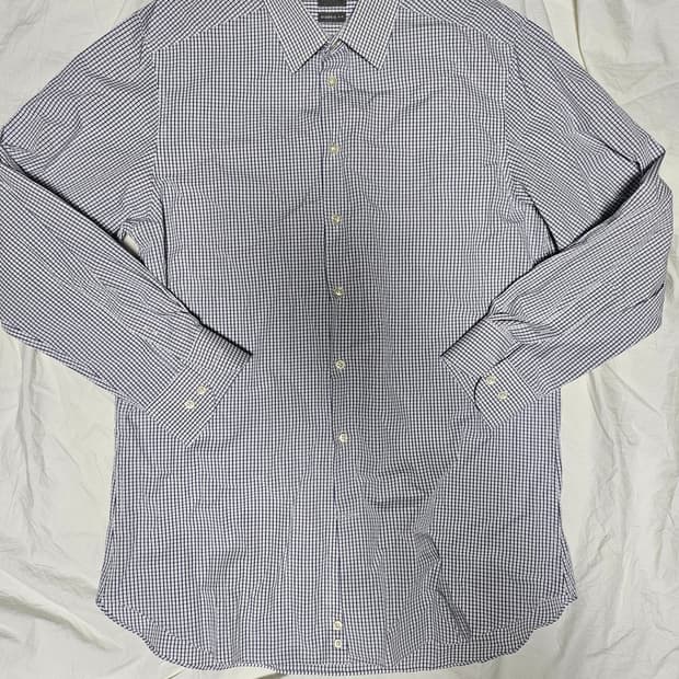 알마니 꼴레지오니 체크 셔츠 42