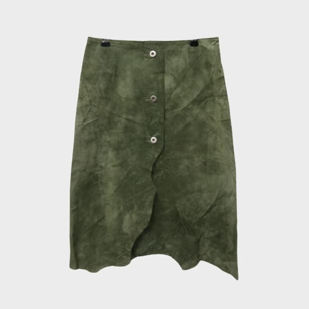 B.C STOCK 레더 트임 스커트 62151