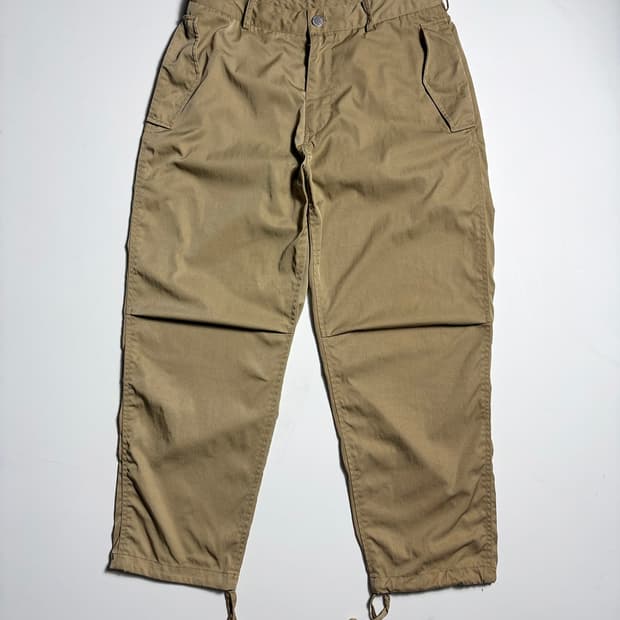 솔리드 옴므 20SS 파라슈트 스트링 베이지 나일론 팬츠 R2378