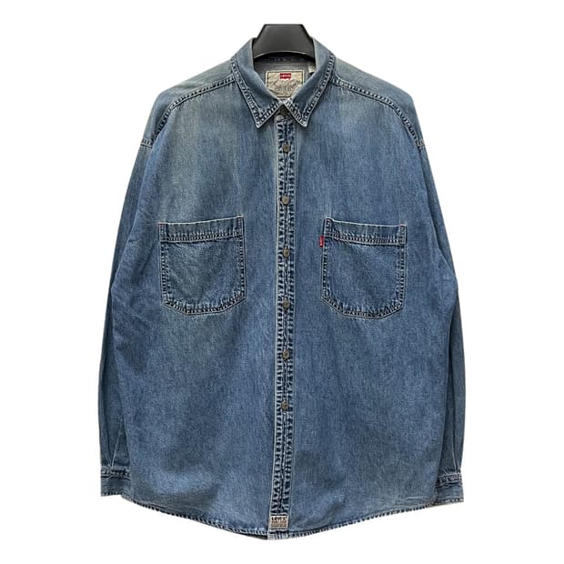 90s 리바이스 레드탭 데님 셔츠 청남방 XL