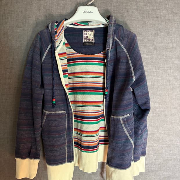 💜Power to the People 후드/Japan vintage