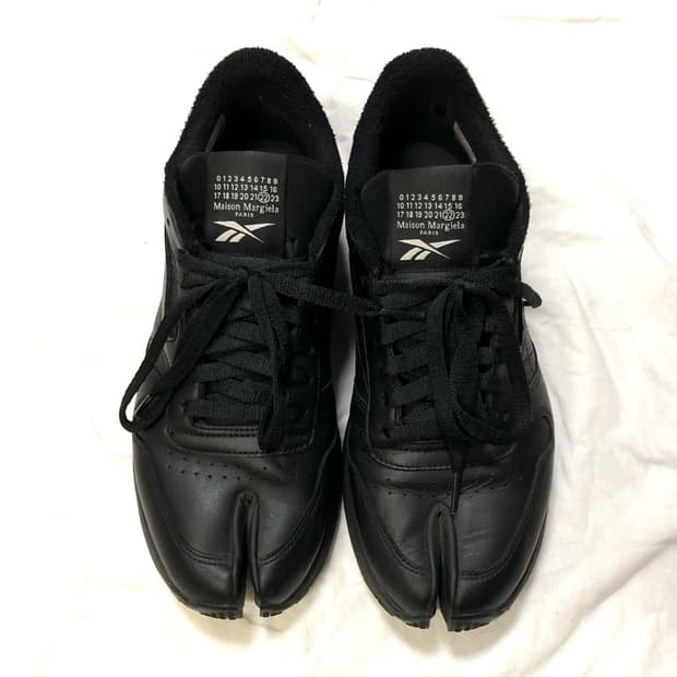 42) 마르지엘라 리복 타비 스니커즈 블랙