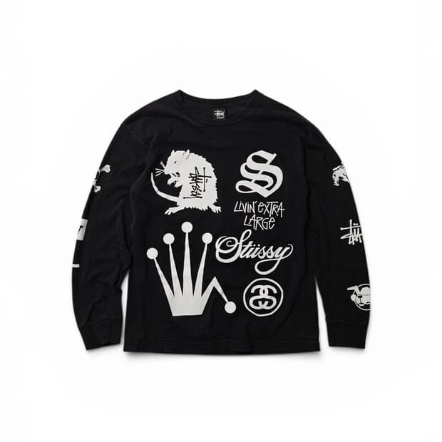 2000's 스투시 Stussy 로고 롱슬리브 M